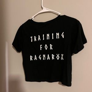Training for Ragnarok crop top